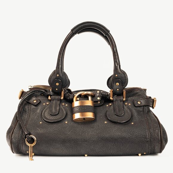 Chloe Handbags - Chloe Paddington Brown Pebbled-Leather Handbag